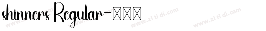 shinners Regular字体转换